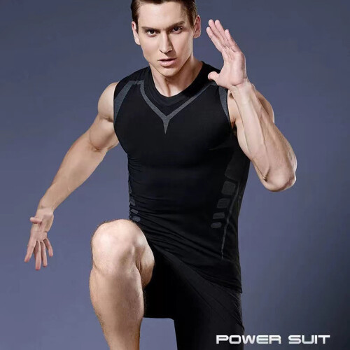 (white, XL) Chest Compression Immediate Slimming Chest Vest For Men 2. Ulti Mate 2