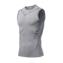 (grey, XL) Chest Compression Immediate Slimming Chest Vest For Men 2. Ulti Mate