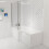 NES Home Modern Bathroom L-shape Shower Left Hand, Bath Screen & Front Panel 1