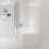 NES Home Modern Bathroom L-shape Shower Left Hand, Bath Screen & Front Panel 5