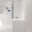 NES Home Modern Bathroom L-shape Shower Left Hand, Bath Screen & Front Panel 6