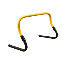 Agility Training Hurdle Jump Bar, Adjustable Height, Foldable Speed Hurdle for Indoor Outdoor Soccer, Yellow Black