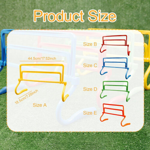 Agility Hurdles Jump Pole Set, Orange Agility Speed Training Equipment for Footwork Exercises, Durable Design 2