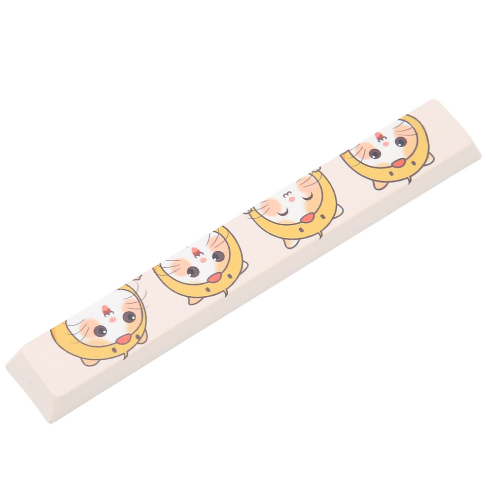 Pbt Spacebar Keycap Cute Cartoon Cat Pattern For Mechanical Keyboard 8701340342097