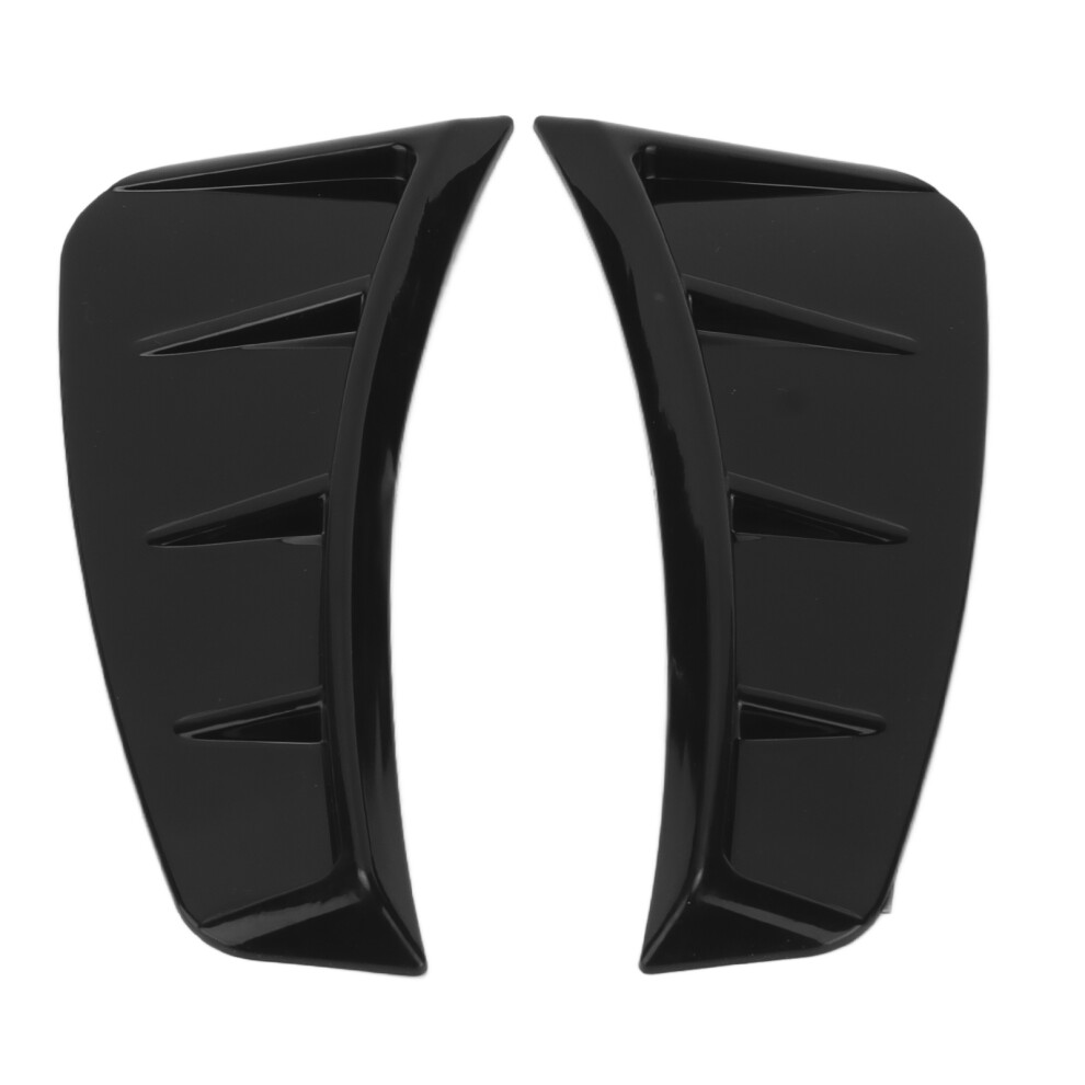 Glossy Abs Side Vent Cover Trim - Universal Fit For Sporty Look Black 8011340343544