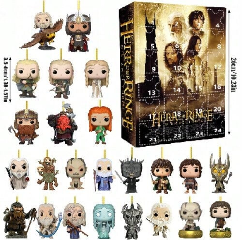 (Lord of the Rings Advent Calendar) 2025 American Football Team Anniversary Christmas Blind Box Acrylic Christmas Tree Decoration Pendant