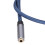 Cable extensor de jack de audio de 3,5 mm macho-hembra 0,5 m azul 3