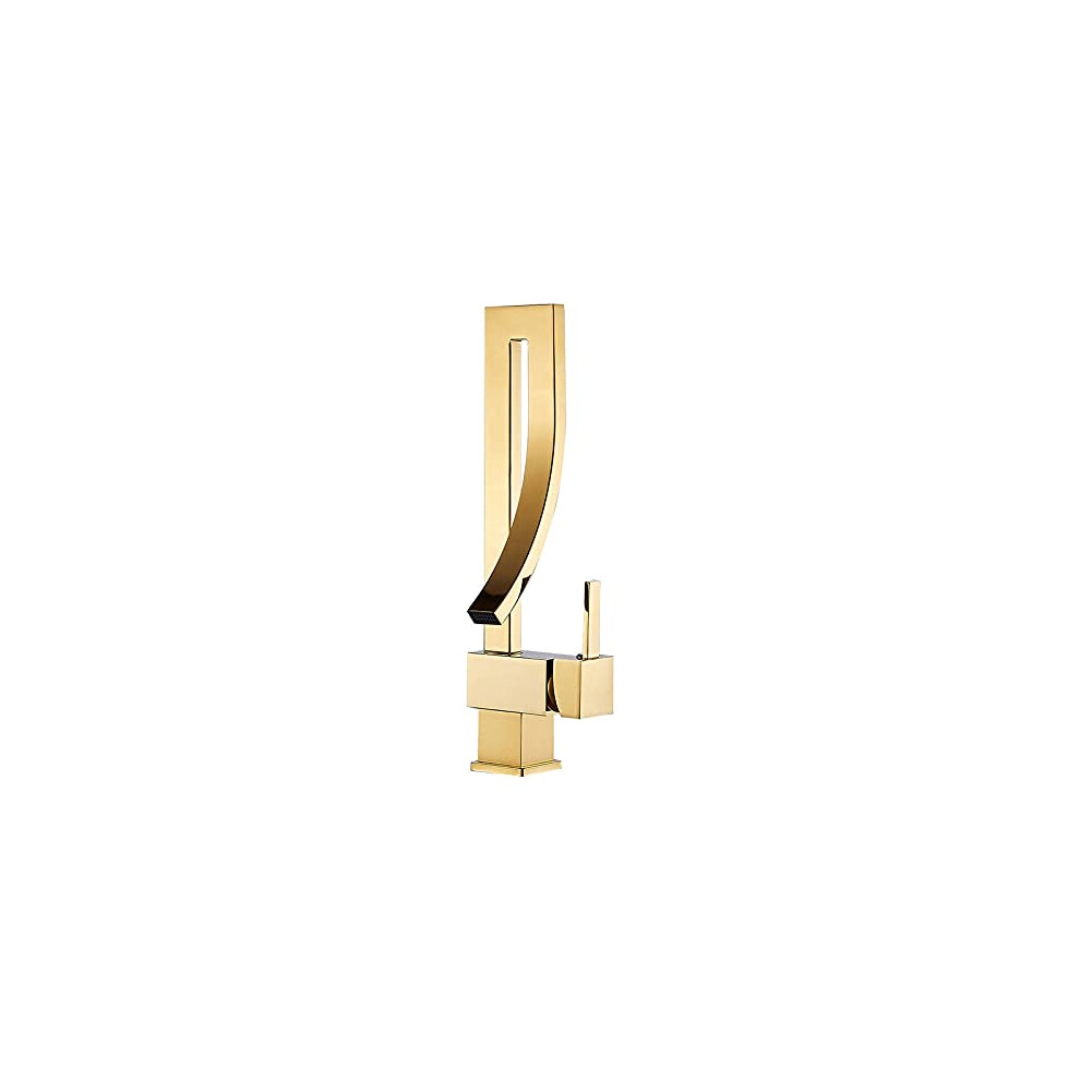 Bathroom Faucet, Luxury Brass Sink Faucet, Single Hole Hot And Cold Water Mixer, Nickel Finish For Washbasin 6947110079516