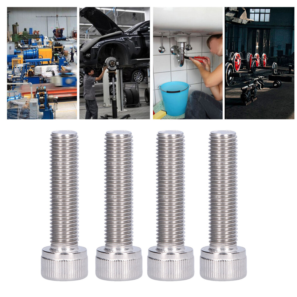 Set Of 4 A2 Stainless Steel Hex Bolts M10x40 Fine Pitch Socket Cap Fasteners 7601340344941