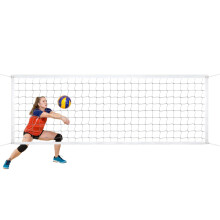 Volleyball Net for Backyard and Outdoor Use, Adjustable Badminton Replacement Net for Family Games and Sports Training Activities