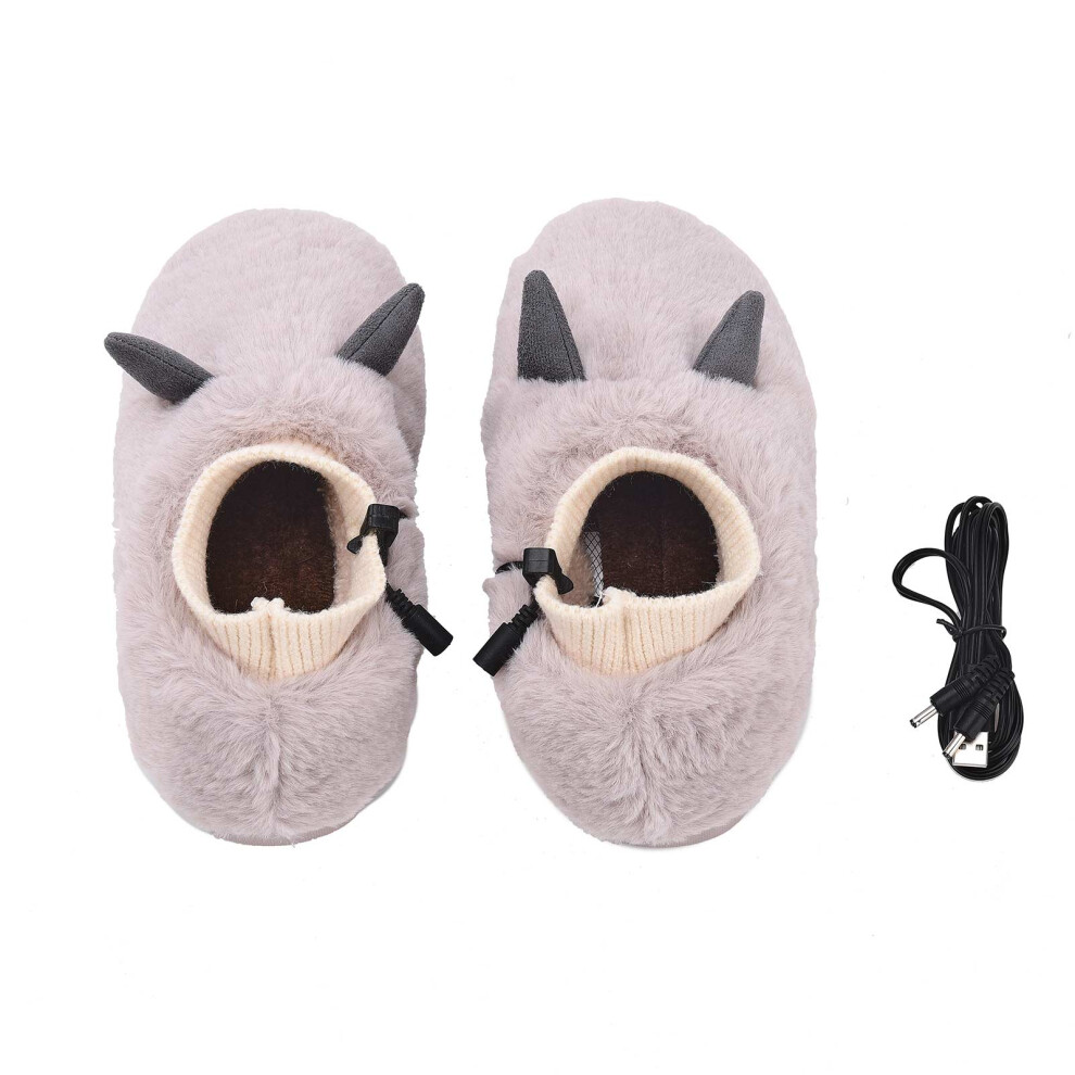 Heated Feet Warmer USB Short Plush Detachable Cover Winter Comfort for Feet
