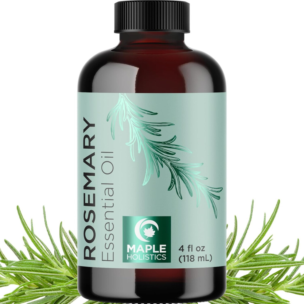 Pure Rosemary Oil for Hair Growth | Natural Cleansing Rosemary Oil for Dry Scalp Care - (118 ml /4oz)