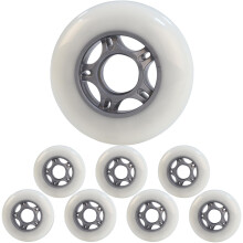 Inline Skate Wheels 76mm Replacement for Roller Hockey Skates Indoor Outdoor PP Material Pack of 8 Accessories