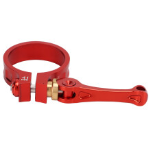 Morsetto del reggisella in lega di alluminio da 41mm rosso sgancio rapido per biciclette pieghevoli