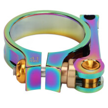 Morsetto per reggisella da 41 mm, sgancio rapido, 33,9 mm, colorato