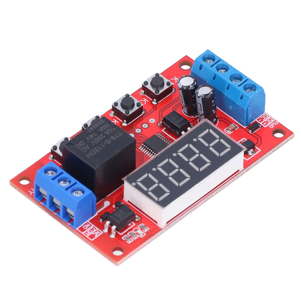 12V Digital Delay Relay Module, 10A/Ac250v, Programmable Timer 4121340348174