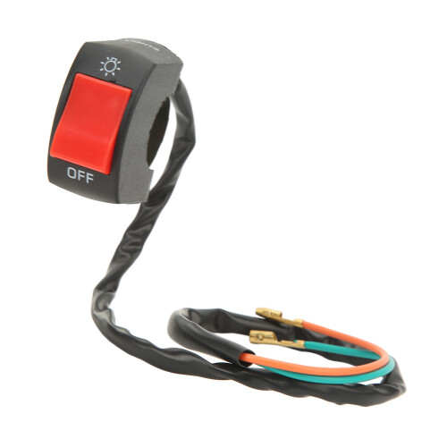 Metal ABS Motorcycle Headlight Switch for 2.2-2.5CM Handlebar Conversion 2