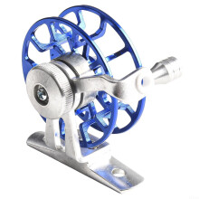 Lightweight Fly Reel Fishing Rod, 50mm Aluminum Alloy Body, 50g Smooth Hollow Wire Cup, Blue Color