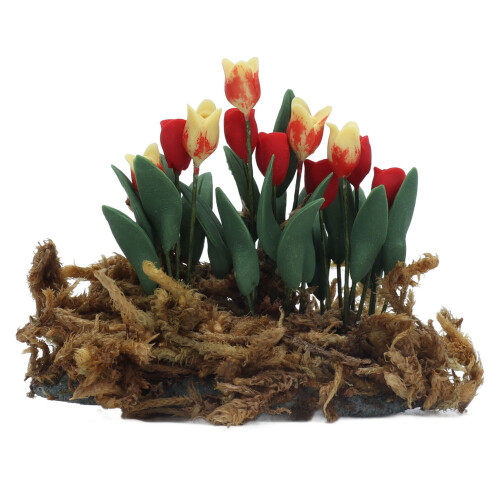 1:12 DIY Fleurs pour maison de poupée couleur vert mousse Scène 1 pièce 1