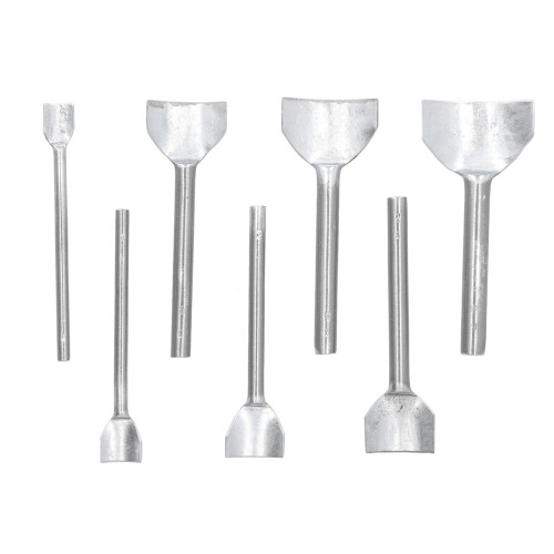 Poinçon semi-circulaire en acier 7 pièces/sac peu profond 1