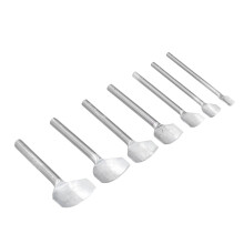 Poinçon semi-circulaire en acier 7 pièces/sac peu profond
