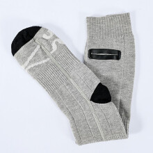 Aufladbare beheizbare Socken 4000mAh, 3 Stufen, alle Größen, Schwarz/Grau