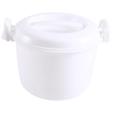 Microwave Rice Cooker Multifunctional Lunch Container 17.5 x 21 x 14 cm Microwave Safe Cooking Dish for Kitchen Use