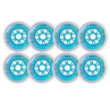 85A Inline Speed Skate Wheels 90mm 100mm 110mm All-rounder Indoor Outdoor 8 Pack Blue High Performance Roller Skating Wheels