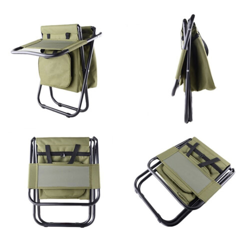 Tabouret pliant multifonctionnel 10L Ouvert 35x29x60cm