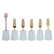 Embouts dorés 5 en 1 pour perceuse à ongles XF/F/M/C/XC 2.35mm