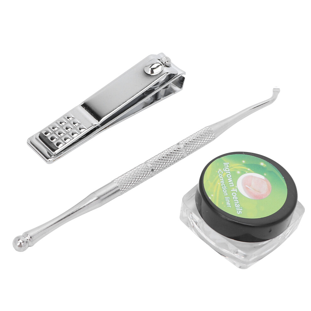 Professional Ingrown Toenail Correction Kit â 3 Piece Stainless Steel & Silicone Set