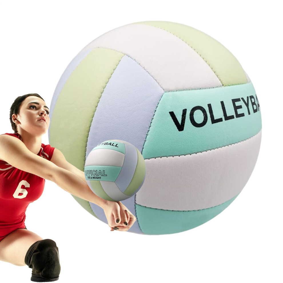 Professional Volleyball - Official Soft PU Leather Waterproof Ball for Indoor and Outdoor Use, Ideal for Kids, Teens, and Adults-image-OPC-PJKCHV7-NEW