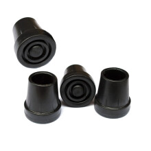 Trekking Poles 4-Pack with Non-Slip Rubber Tips, Replacement Feet Pads for Hiking Sticks, Durable Accessories