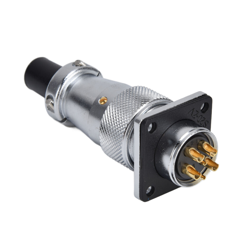 Waterproof 6 Pin Aviation Plug & Socket Zinc Alloy Ws20 500V Aviation Connector 7901340356228