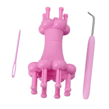 Häkelmaschine Yarn Knitter Doppelkopf-Weaving Tool Portable Precision Handcrafted for Cotton Projects and Crafts