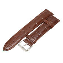 Brown PU Leather Pin Buckle Watch Strap, Universal Replacement, 94mm/124mm