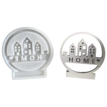 Silikonform für Haus Ornament - Praktische Silikonform für Paare, Mamas und Familien, 3D Design, Flexibles Material