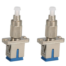 2 Stück FC Männlich zu SC Weiblich Adapter FC UPC männlich zu SC UPC weiblich Single Mode Hybrid-Glasfaserstecker-Adapter