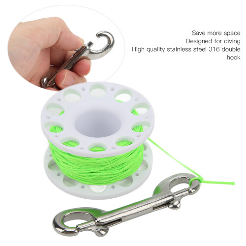 Carrete de buceo blanco 65mm/2.6in, 37mm/1.5in 2
