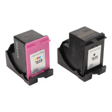 2 Stück 63XL Schwarze Farb Tintenpatronen Hochkapazität Steigert die Effizienz Druckerzubehör für HP OfficeJet 3830 3831 3832 3833