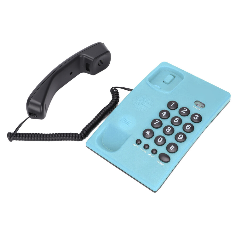 Kxt504 Wired Corded Landline Phone With Mute, 200X130x70mm Blue 8781340361250