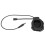 Casque d'écoute unilatéral noir, 8 Ω, ABS 6