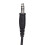 Casque d'écoute unilatéral noir, 8 Ω, ABS 5