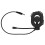 Casque d'écoute unilatéral noir, 8 Ω, ABS 13