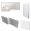 NES Home Nes Home Bathroom L-shape Shower Bath Left Hand, Bath Screen, Front & End Panel 2