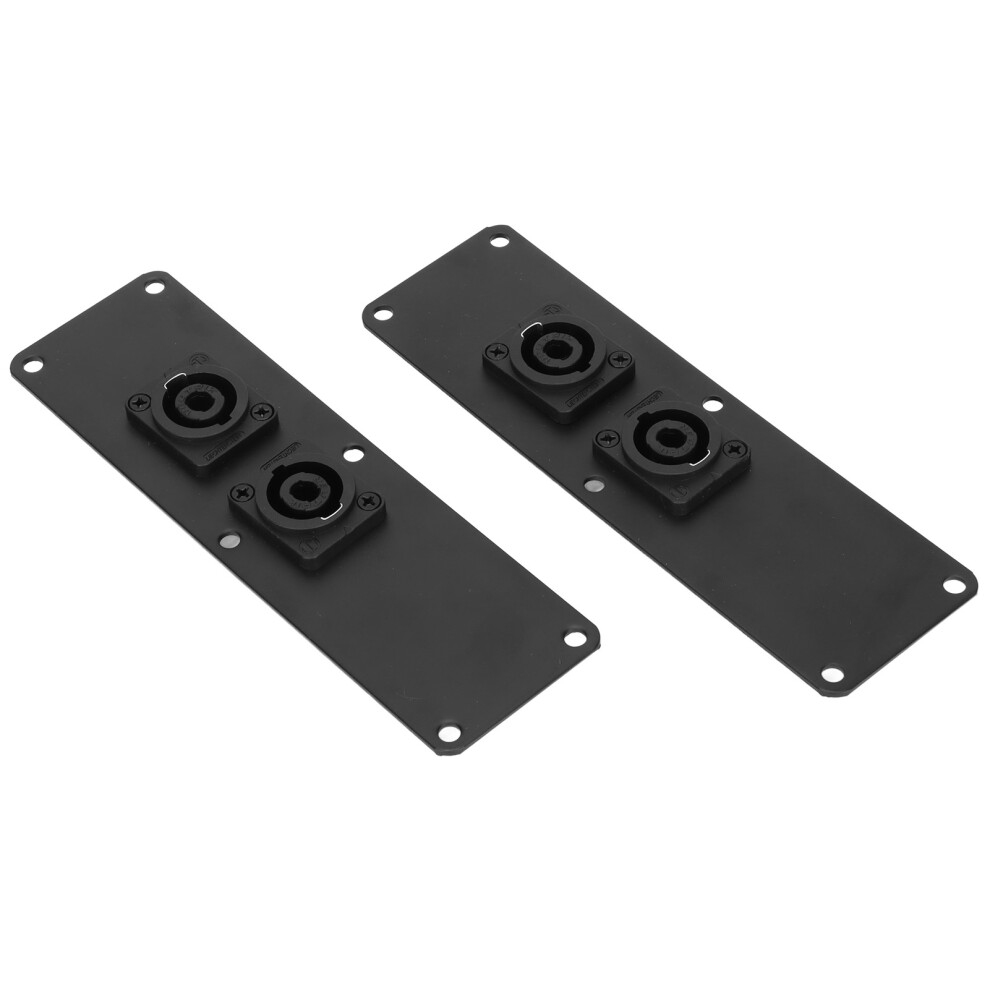 Durable Metal Speaker Jack Plate With Dual Cannon Connectors 9491340364227