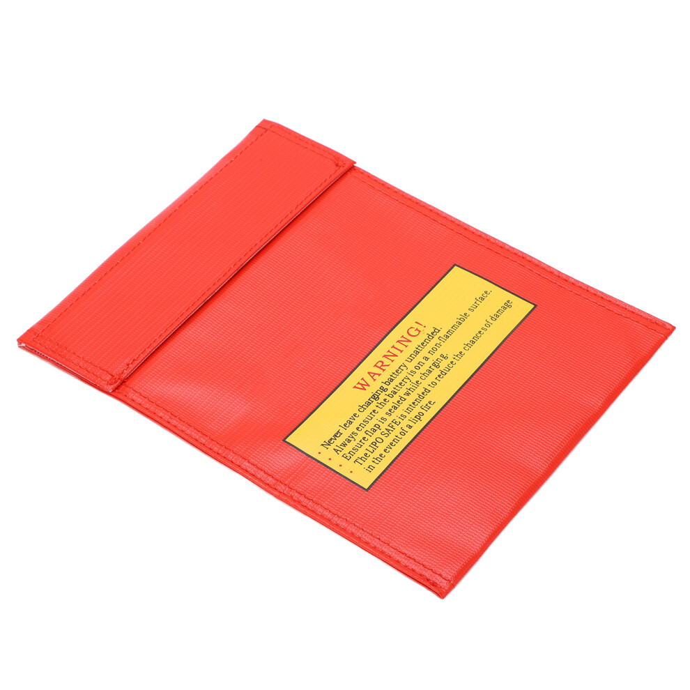 Fireproof Lipo Battery Explosion Proof Bag 18X23cm For Rc Batteries Red 3521340365644