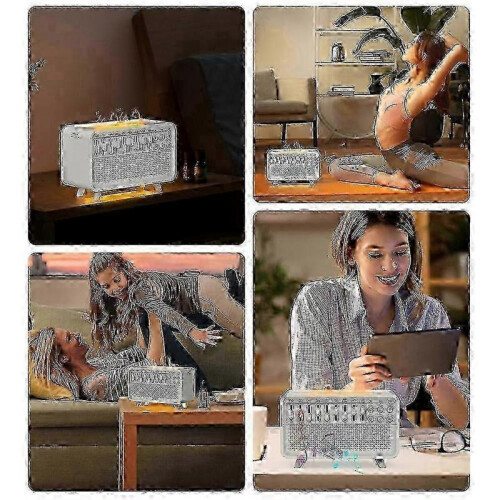 Smart White Noise Machine with Bluetooth & Night Light, Echo Flame Aroma Diffuser Sleep Aid Sound New 2