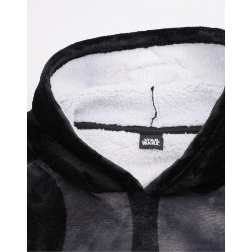 Star Wars Unisex Blanket Hoodie Black Darth Vader - One Size 2