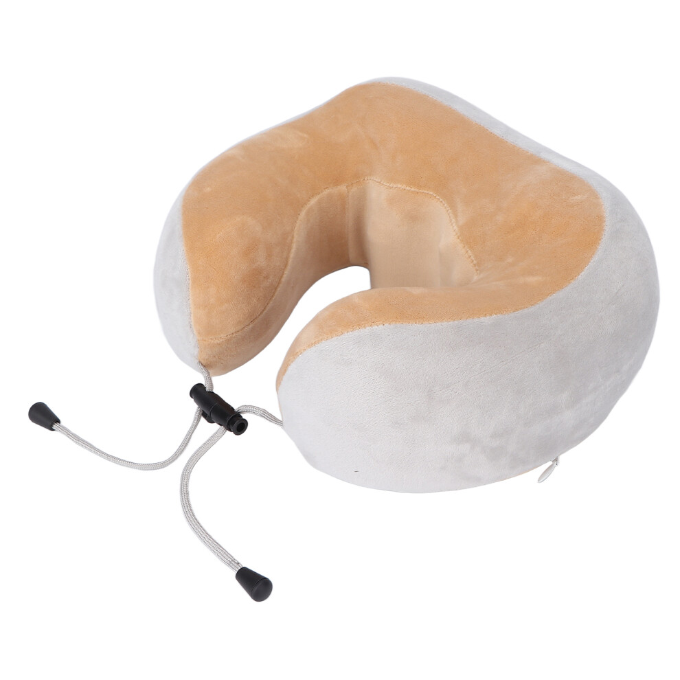 Gray Rechargeable U-Shaped Cervical Massage Pillow 2000Mah